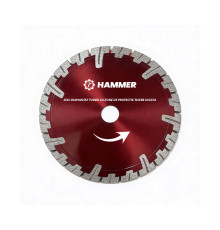 Диск алмазн. 125х2,3х8х22,2мм, TURBO, сухая резка - TM Hammer