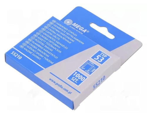 Скобы М53 10мм упаковка 1000шт MEGA 55210