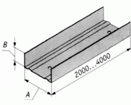 Профиль CW100 (С100) стоечный (3м), 1уп-8шт