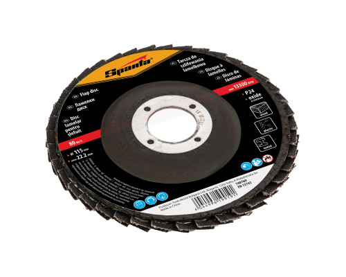 Диск шлиф. лепестк. конический 115 х 22,2 мм P24 (уп.10шт) - ТМ Sparta