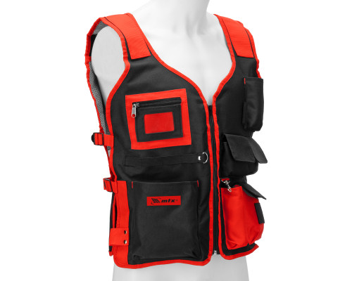 Жилет для инструмента, 8карманов, застежка на молнии, 510х600мм - TM MTX