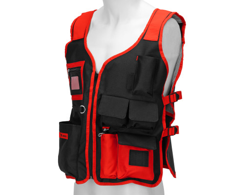 Жилет для инструмента, 8карманов, застежка на молнии, 510х600мм - TM MTX