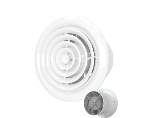 Вентилятор CIRCLE100BD вытяж. с обрат. клапаном D100; 107м3/ч; IP24 (уп.28шт) - TM VE