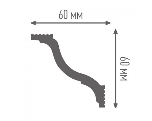 Багет W60/60*2000мм (52шт) - ТМ PNP Decor