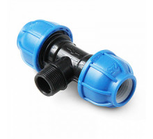 Тройник компрессионный НР 20x3/4 (уп.10шт) TM Unio