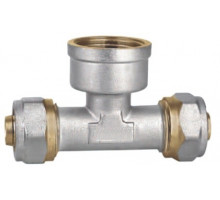 Тройник с ВР (компресс.) 16х1/2х16 (уп.10шт) - TM STA