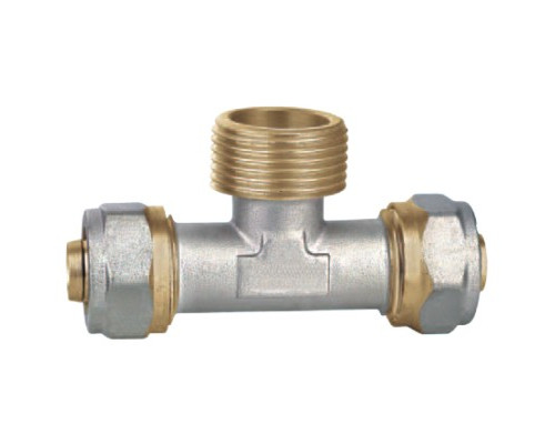 Тройник с НР (компресс.) 16х1/2х16 (уп.10шт) - TM STA