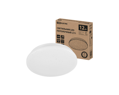 Светильник LED потолочный ДПБ 02, 12Вт, 6000К, Звездное небо - TM TDM