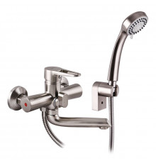 Смеситель ванна Zerix PUD-3 045, S-плоский, короткий излив, однорычажный (к.35) TM ZERIX