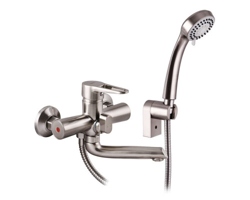 Смеситель ванна Zerix PUD-3 045, S-плоский, короткий излив, однорычажный (к.35) TM ZERIX
