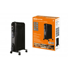 Масляный обогреватель МО-9К, чёр, 2000 Вт, 9 сек, рег. (800/1200/2000 Вт), термостат - TM TDM