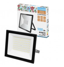 Прожектор светодиодный СДО-05-100 100 Вт, 8000 лм, 6500 К, 220-240 В, IP65, черный Народный - TM TDM