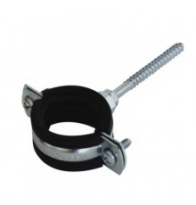 Хомут металлический с рез. прокл.D25 шпилька без рубашки - ТМ KALDE