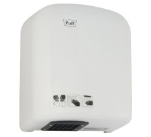 Электросушитель для рук PUFF (165), малошумный, пластик., белый, 1650 W ТМ ТК ТЗС
