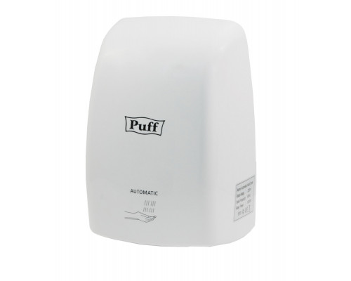 Электросушитель для рук PUFF (8815), высокоскоростной, пластик., белый, 1000 W ТМ ТК ТЗС