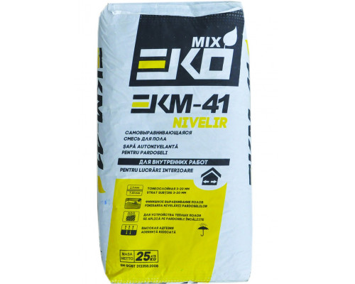 Смесь для пола самовыравнивающаяся EKO MIX EKM- 41 NIVELIR 25 кг (54)
