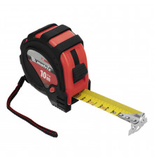 Рулетка 10м х 32мм Status Magnet, обрезиненный корпус, зацеп магнит - TM MTX