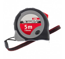 Рулетка 5м х 19мм Continuous fixation,двухкомп. корпус,плавная фиксация (уп.10шт) - TM MTX.