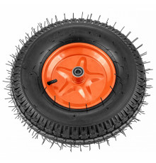 Колесо пневмат., усилен, шина 8ПР, 4,00-8 D400мм, внутрен. подшипник 12мм, длина оси 90 - ТМ Palisad