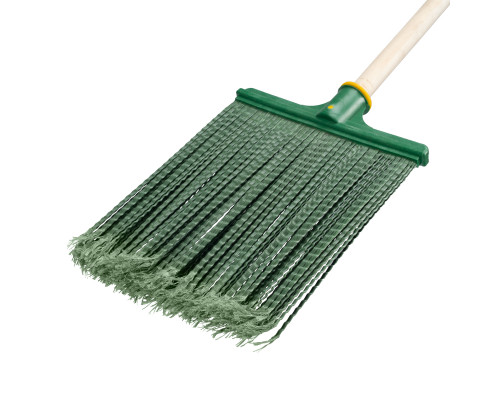 Метла полипропиленовая 270мм х 260мм плоская распушенная, с черенком - ТМ Palisad