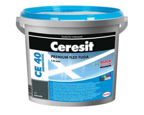 Затирка водоотталк. для швов CE40, Graphite 16, 2kg, Ceresit