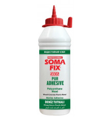 Клей водостойкий полиурет. для древисины прозрачный 500гр (уп.24шт) - ТМ SOMAFIX