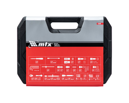Набор инструментов 94 предмета, CrV, 1/2, 1/4" - ТМ MTX