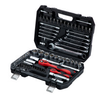 Набор инструментов 82 предмета, CrV, 1/2", 1/4" - ТМ MTX