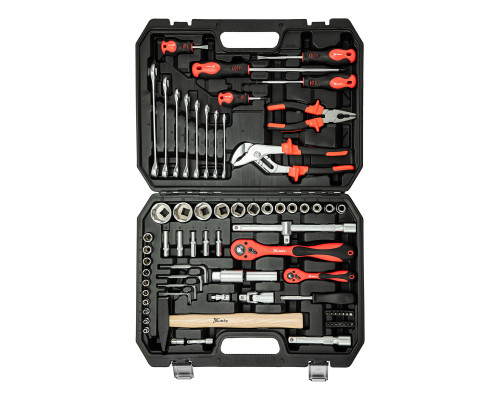 Набор инструментов 76 предметов CrV, 1/2", 1/4" - ТМ MTX