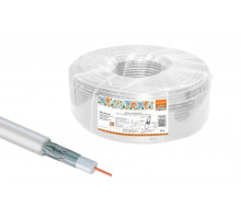 Кабель коаксиальный RG 6 CCS (100м) для внутр. прокладки белый народный - ТМ TDM