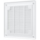Решетка вентиляционная разъемная вытяжная с сеткой АБС 208мм х 208мм, бел. - ТМ VE