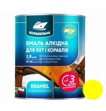 Желтая эмаль ПФ-115 ТМ Корабельная, 0,9 кг, 6 шт