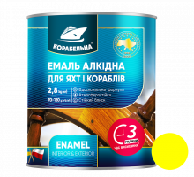Желтая эмаль ПФ-115 ТМ Корабельная, 2,8 кг, 6 шт