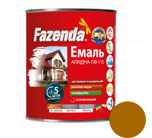 Желто-коричневая эмаль ПФ-115, Fazenda, 0,9кг, 6 шт