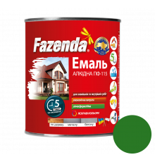 Зеленая эмаль ПФ-115, Fazenda, 2,8кг, 6 шт