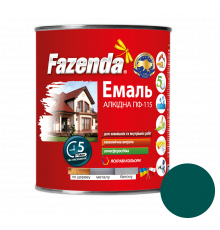 Изумрудная эмаль ПФ-115, Fazenda, 0,9кг, 6 шт