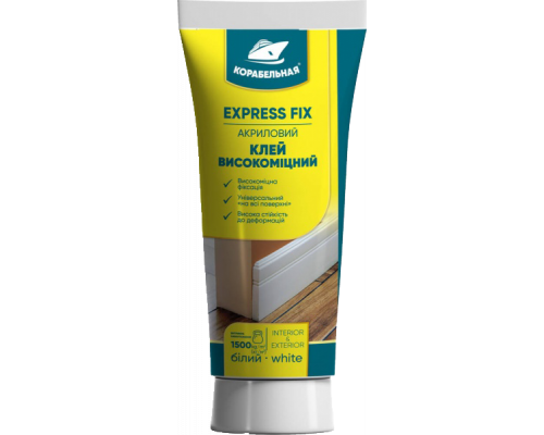 Клей акриловый высокопрочный Express Fix, ТМ Корабельная 0,2 кг (12) Клей акриловый высокопрочный Express Fix, ТМ Корабельная 0,2 кг (12)