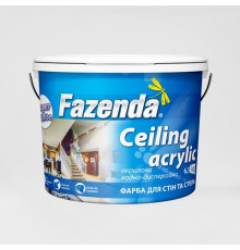 Краска ВД для стен и потолков "Ceiling Acrylic", Fazenda 5 л/6,3 кг