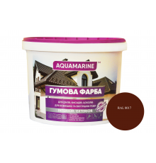 Краска резиновая универсальная коричневая RAl 8017 12 кг ТМ Корабельная