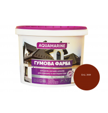 Краска резиновая универсальная красно-коричневая RAl 3009 12 кг ТМ Корабельная