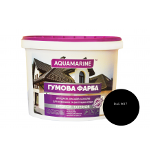 Краска резиновая универсальная черная RAl 9017 1.2 кг ТМ Корабельная