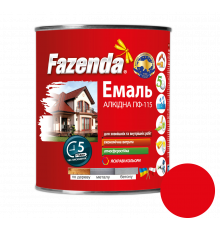 Красная эмаль ПФ-115, Fazenda, 2,8кг, 6 шт