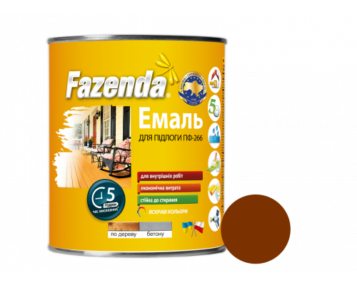 Красно-коричневая эмаль ПФ-266, Fazenda, 2,8, 6 шт Красно-коричневая эмаль ПФ-266, Fazenda, 2,8, 6 шт
