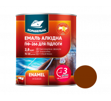 Красно-коричневая эмаль ПФ-266, ТМ Корабельная, 2,8 кг, 6 шт