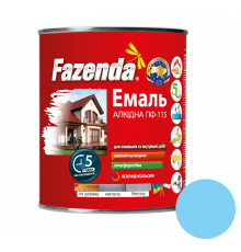 Светло-голубая эмаль ПФ-115, Fazenda, 2,8кг, 6 шт