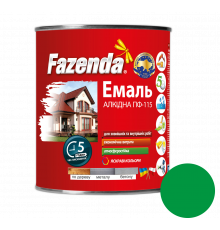 Светло-зеленая эмаль ПФ-115, Fazenda, 0,9кг, 6 шт