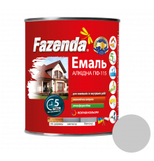 Светло-серая эмаль ПФ-115, Fazenda, 2,8 кг, 6 шт