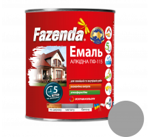 Серая эмаль ПФ-115, Fazenda, 0,9кг, 6 шт