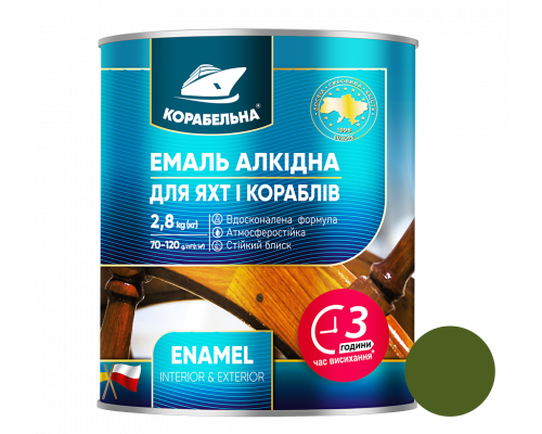 Хаки  эмаль ПФ-115 ТМ Корабельная, 0,9 кг, 6 шт