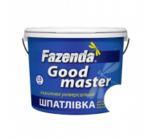 Шпатлевка акриловая цветная белый «Good master» Fazenda, 0,50кг (12шт)